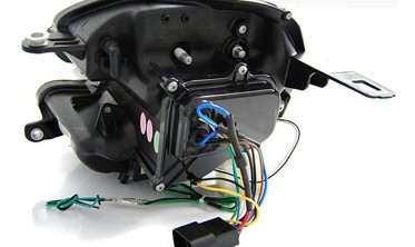 Тюнинг фары передние MINI COOPER R55, R56, R57, R58, R59 с диодами TUBE LIGHT фото