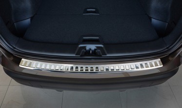 Защитная накладка на бампер с загибом Nissan Qashqai II  фото
