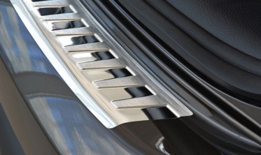 Защитная накладка на бампер с загибом Nissan Qashqai II  фото