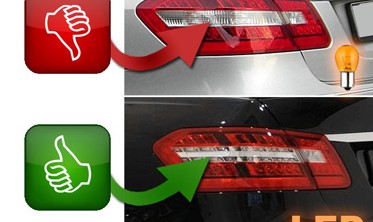 Диодные фонари задние MERCEDES Е W212 седан фото