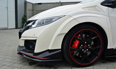 Диффузор переднего бампера Honda Civic IX версия Type R вер. 2 фото