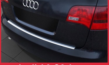 Накладка на бампер с загибом AUDI A6 (2004-2011) фото