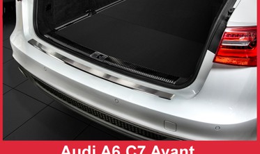 Накладка на бампер із загином AUDI A6 (2011-...) фото