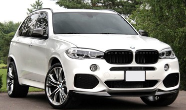 Решітка радіатора (ніздрі) BMW X5 F15 / X6 F16 М-стиль чорний глянець фото