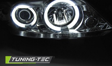 Хром фари передні OPEL VECTRA B післярестайл з кільцями CCFL фото