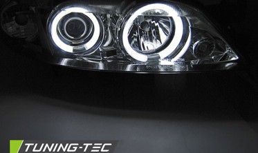 Хром фари передні OPEL VECTRA B післярестайл з кільцями CCFL фото