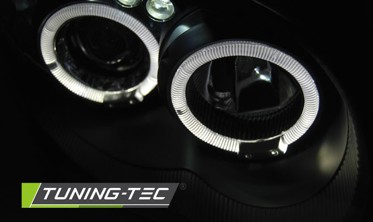 Тюнинговые фары передние SUBARU IMPREZA II GD черные фото