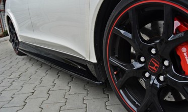 Тюнінгові лістви (накладки) під пороги Honda Civic 9 Type R фото