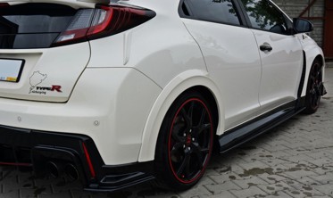 Тюнінгові лістви (накладки) під пороги Honda Civic 9 Type R фото