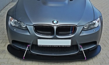 Дифузор переднього бампера Racing BMW M3 E92/E93 (дорест.) фото