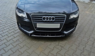 Тюнинг накладка переднего бампера Audi A4 B8 дорестайл вер. 1 фото