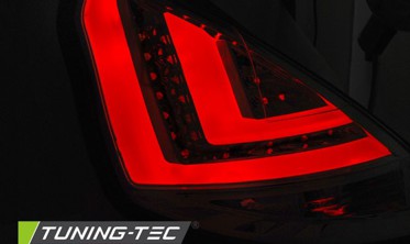 Диодные тюнинг фонари (стопы) FORD FIESTA MK7 2012-2015 красно-белые фото
