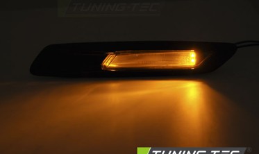 Чорні LED повороти бічні BMW F10/F11 2010-2013 фото