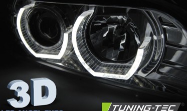 Фары передние BMW E39 c 3D ангельскими глазками и LED поворотами фото