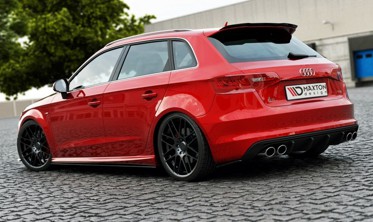 Задние боковые накладки на бампер Audi S3 / A3 S-line 8V Hatchback / Sportback фото