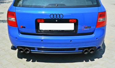 Центральная накладка на задний бампер Audi RS6 C5 Avant фото