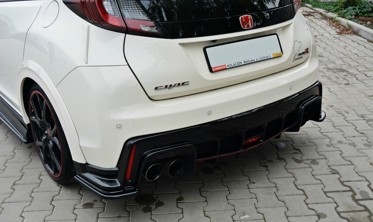 Накладки на задний бампер Honda Civic 9 Type R фото