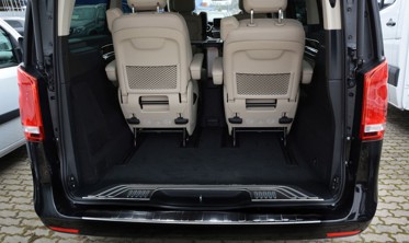 Накладка на задний бампер Mercedes W447 klasa V, Vito III черная (графит) фото