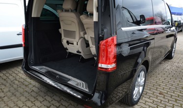 Накладка на задний бампер Mercedes W447 klasa V, Vito III черная (графит) фото