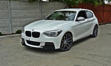 Racing диффузор переднего бампера BMW 1 F20/F21 M-Power (дорест.) фото