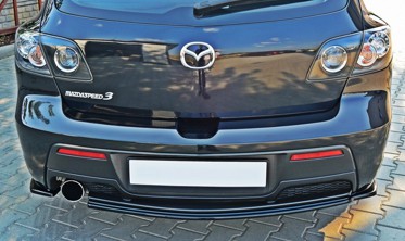 Накладки на задний бампер Mazda 3 MPS MK1 (дорест.) фото