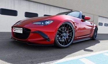 Тюнинговый диффузор под передний бампер Mazda MX-5 IV (ND) вер.2 фото
