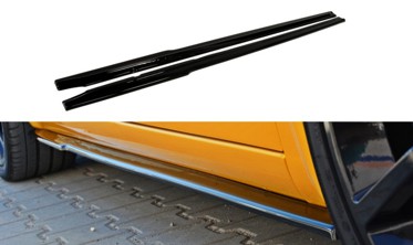 Накладки на боковые пороги Renault Megane 2 версия RS фото