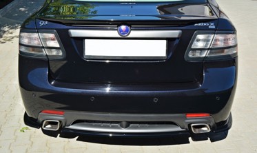 Центральная накладка на задний бампер Saab 9-3 Turbo X фото
