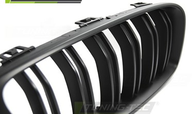 Решетка (ноздри) радиатора BMW F32 / F33 / F36 стиль М4 черная матовая фото
