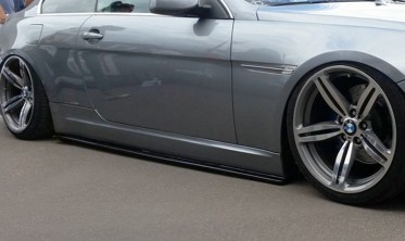 Накладки на пороги BMW 6 coupe E63 / cabrio Е64 дорест.  фото