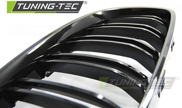 Решетка (ноздри) радиатора BMW F32 / F33 / F36  стиль М4 черная глянцевая фото