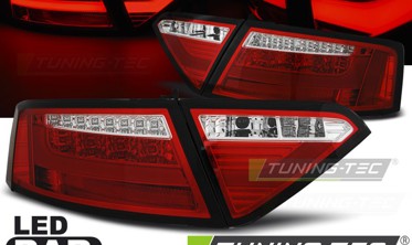 Ліхтарі задні тюнінгові AUDI A5 дорестайл (червоні) фото