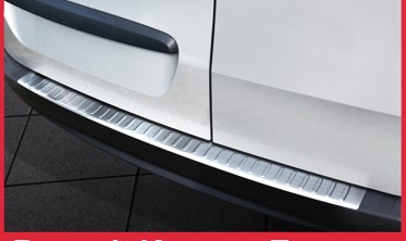 Накладка на бампер с загибом и ребрами Mercedes Citan / Renault Kangoo Express фото
