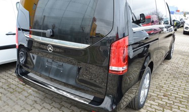 Накладка на бампер із загином та ребрами Mercedes W447 klasa V, Mercedes Vito III фото