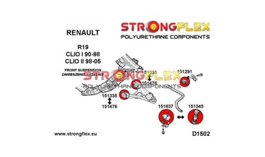 Сайлентблок переднего нижнего рычага 151335B фото