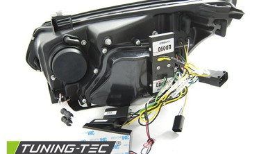 Фары передние тюнинг BMW E60, E61 с ангельскими глазками CCFL фото