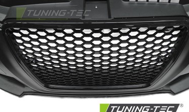 Бампер передній Audi A3 8P рестайл у стилі RS з чорною решіткою та туманками фото