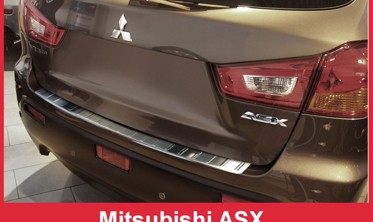 Накладка на бампер с загибом Mitsubishi ASX Crossover фото