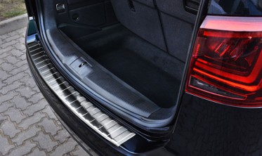 Накладка на бампер із загином та ребрами Volkswagen Sharan II/Seat Alhambra II фото