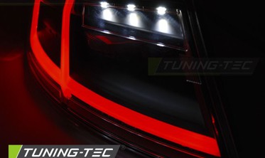 Тюнинговые задние фонари AUDI TT 8J черные с динамическими поворотами фото