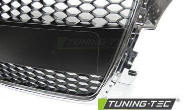 Решетка радиатора AUDI A3 (8P) в стиле RS хром фото