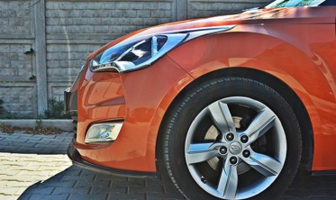 Тюнинговый диффузор переднего бампера Hyundai Veloster фото
