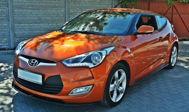 Тюнинговый диффузор переднего бампера Hyundai Veloster фото