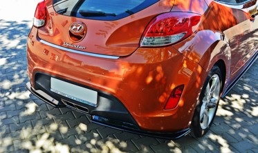 Диффузор тюнинговый на задний бампер Hyundai Veloster фото