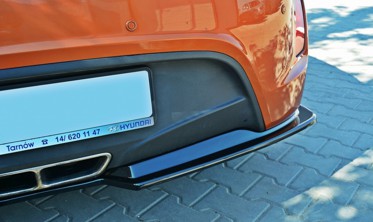 Диффузор тюнинговый на задний бампер Hyundai Veloster фото