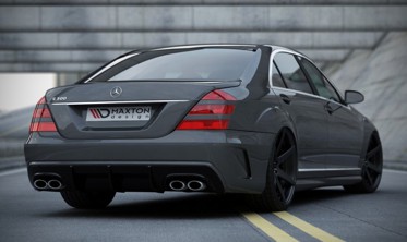 Тюнинговый задний бампер + диффузор Mercedes S W221 стиль W205 фото