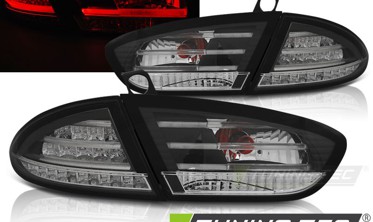 Черные задние фонари диодные SEAT LEON 2 послерестайл фото