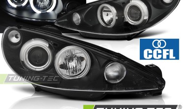 Фари передні PEUGEOT 206 рестайл з кільцями CCFL фото