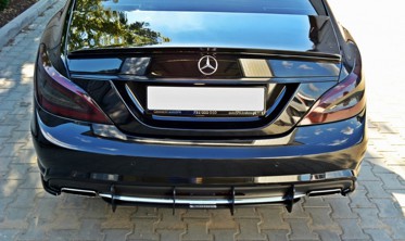 Центральний дифузор заднього бампера Mercedes CLS W218 фото