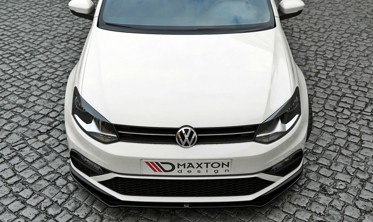 Тюнинговая накладка переднего бампера Volkswagen Polo mk5 GTI версия фото